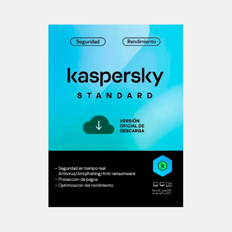 Licencia Standard Antivirus Kaspersky para 5 Dispositivos